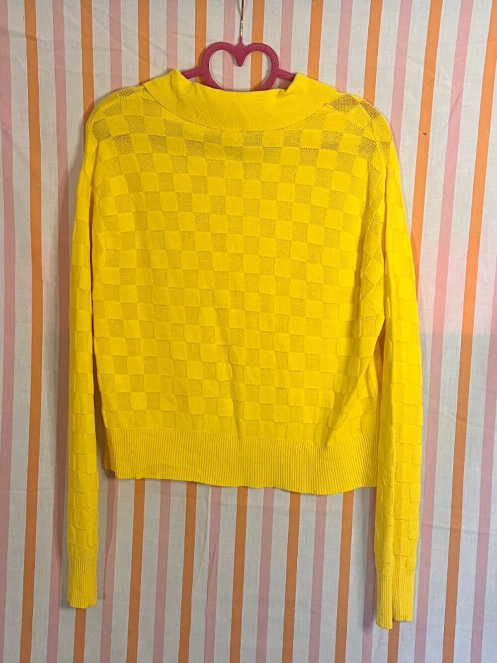 Teddy Fresh Yellow Checker Cardigan - Picture 2 of 5